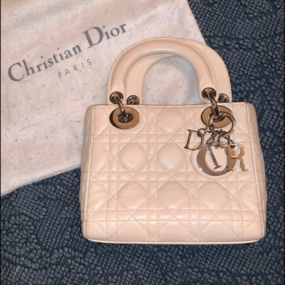 Dior Handbags - Lady Dior Lambskin White